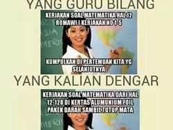 Meme Kocak Siswa Hadapi Ujian Matematika