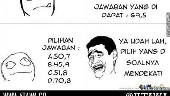 Piliha yang mendekati jawaban. (Foto: Internet)