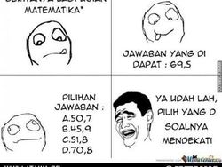 Meme Kocak Siswa Hadapi Ujian Matematika