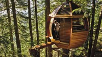 HemLoft Tree House, Kanada, adalah rumah pohon kayu di mana seseorang dapat beristirahat dari hiruk-pikuk kehidupan sehari-hari, cocok untuk sendiri atau dengan pasangan. Istimewa/brightside.me.