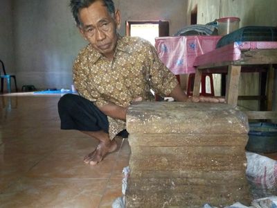 Foto: Batu Ini Tak Mempan Dilinggis, Ternyata Benda Purbakala