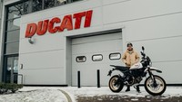 Henry Crew berencana untuk menjelajah 35 negara di 6 benua dengan jarak 56.000-an km mengendarai sepeda motor.  Foto: Istimewa