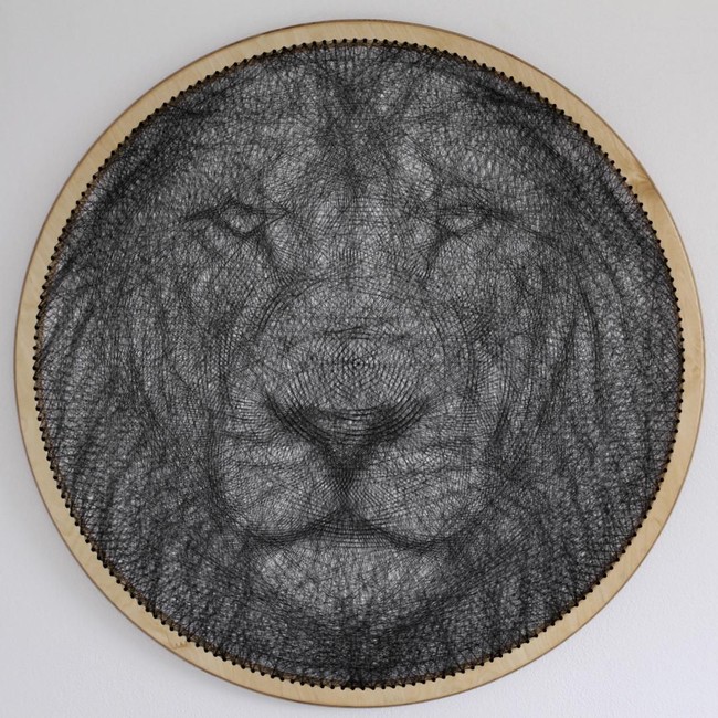 Di samping wajah figur publik, ia juga mengambil inspirasi dari berbagai fauna. Salah satunya Singa. (Foto: Instagram/cvernart)