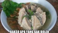Nah, bakso apa yang nggak boleh dilihat? Bakso aurat jawabannya. Ini maksudnya bakso urat ya, duh! Foto: Istimewa