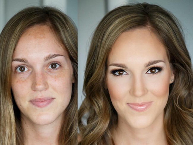 Teknik contouring yang canggih membuat wajah wanita ini memiliki tulang pipi yang lebih tinggi. Foto: Instagram/@powderincmakeup