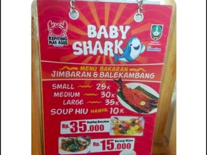 Jual Menu Sup Baby Shark, Restoran di Solo Ramai Dikecam