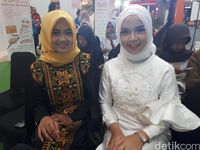 Altina dan Anistia, dua hijabers dari Lampung yang ikut audisi Sunsilk Hijab Hunt 2018 di Yogyakarta.