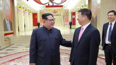 Momen Kim Jong Un Bertemu Diplomat Senior China di Pyongyang