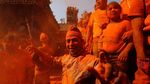 Foto: Meriahnya Festival Sindoor Jatra di Nepal