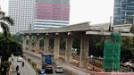 Wujud Lintasan LRT Jabodebek di Kuningan Mulai Tampak
