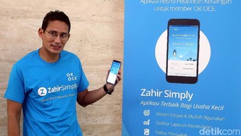 Sandiaga Uno meluncurkan aplikasi tersebut di Jakarta.