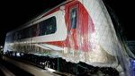 Hore, Kereta LRT Jakarta Mendarat Mulus di Rel Kelapa Gading