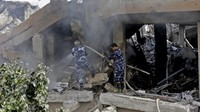 AS Cs menyerang sejumlah lokasi di Suriah karena tudingan atas serangan kimia beracun oleh rezim Presiden Suriah Bashar al-Assad ke wilayah Ghouta, daerah yang merupakan benteng terbesar pemberontak melawan Assad.  (Foto: LOUAI BESHARA/AFP)