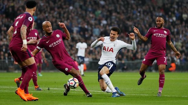 Manchester City tampil apik di markas Tottenham Hotspur.