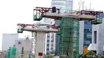 Wujud Lintasan LRT Jabodebek di Kuningan Mulai Tampak
