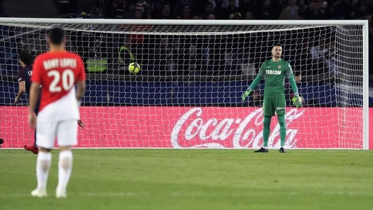 AS Monaco dipermalukan Paris Saint-Germain dengan skor 1-7 di Liga Prancis (Foto: Thomas Samson/AFP)