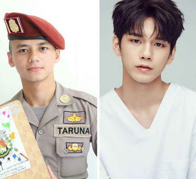 Taruna tampan Indonesia Jevo Batara ini disebut mirip idol K-pop, Ong Seongwoo Wanna One. Jevo merupakan taruna yang masih menempuh pendidikan di Akademi Kepolisian. Foto: Instagram