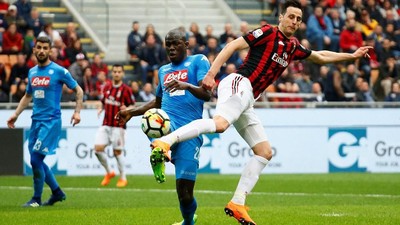 Hasil Seri dalam Duel Milan vs Napoli