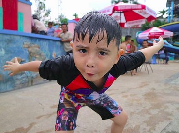 Tingkah Lucu Ichal, Putra Komedian Daus Mini