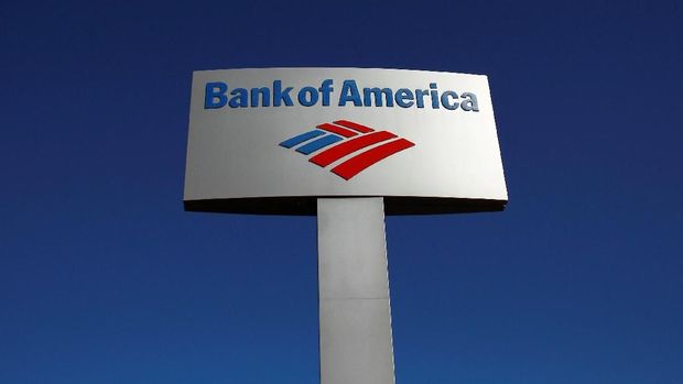 Bank of Amerika FILE PHOTO: A Bank of America sign is displayed outside a branch in Tucson, Arizona January 21, 2011. REUTERS/Joshua Lott/File Photo GLOBAL BUSINESS WEEK AHEAD
