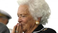 Barbara Bush memainkan peran aktif saat menjadi Ibu Negara (1989-1993), antara lain mempelopori upaya memberantas buta huruf di kalangan orang dewasa.Foto: Barbara Bush, eks Ibu Negara AS. (dok. Reuters)