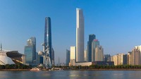 China punya banyak menara tinggi, salah satunya CTF Finance Centre dengan ketinggian 530 meter. Foto: Getty Images