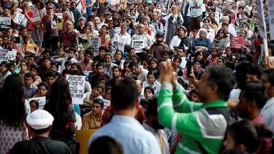Foto: Demo Warga India Memprotes Maraknya Pemerkosaan Anak