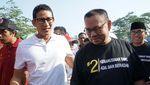 Sandiaga Uno dan Sudirman Said Sapa Warga di Pasar Tiban Salatiga