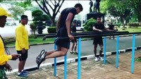 Sirkuit untuk latihan pun didesain khusus dan diberikan secara bertingkat, bertahap, dan berlanjut. Foto: Instagram/suhartono323
