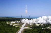 Cape Canaveral Air Station di Florida, AS, yang kerap digunakan SpaceX hingga NASA untuk meluncurkan roket.