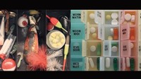 Sebelah kiri adalah isi kotak peralatan pancing dan umpan. Sementara sebelah kanan isi kotak obat harian. (Foto: Youtube/Heart and Stroke)