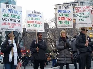 Aksi Demo Memprotes Serangan ke Suriah Digelar di Kota-kota AS