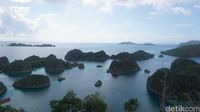 Pemandangan dari puncak Piaynemo (Shinta/detikTravel)