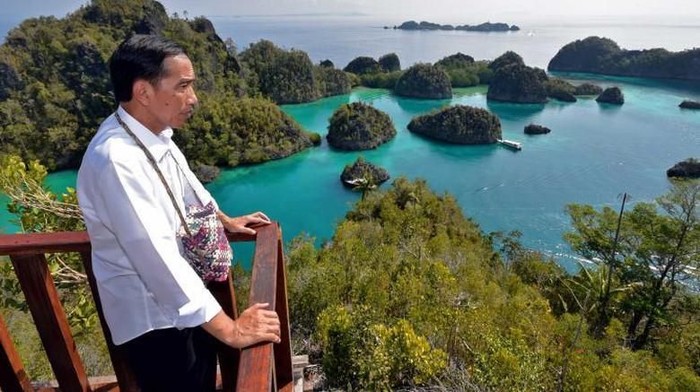 Presiden Jokowi di Raja Ampat