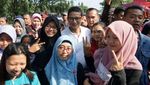 Sandiaga Uno dan Sudirman Said Sapa Warga di Pasar Tiban Salatiga