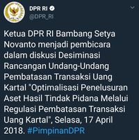 Salah Sebut Bambang Setya Novanto Admin Twitter DPR Minta Maaf