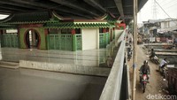Pembangunan musala tersebut belum sepenuhnya rampung.