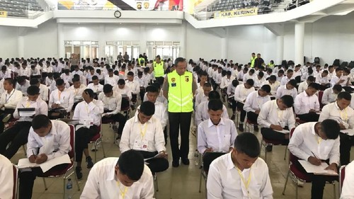 Pelaksanaan tes psikologi di Polda Jambi