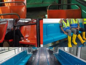 Foto: Membandingkan Kursi MRT dan Metromini, Miripkah?