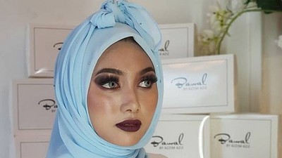 Foto: Ini Tren Gaya Hijab Pocong asal Malaysia yang Viral
