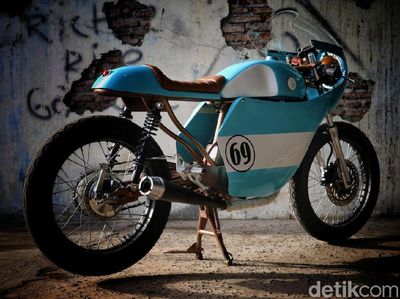 Gibran Rakabuming Modif Motornya Jadi Cafe Racer