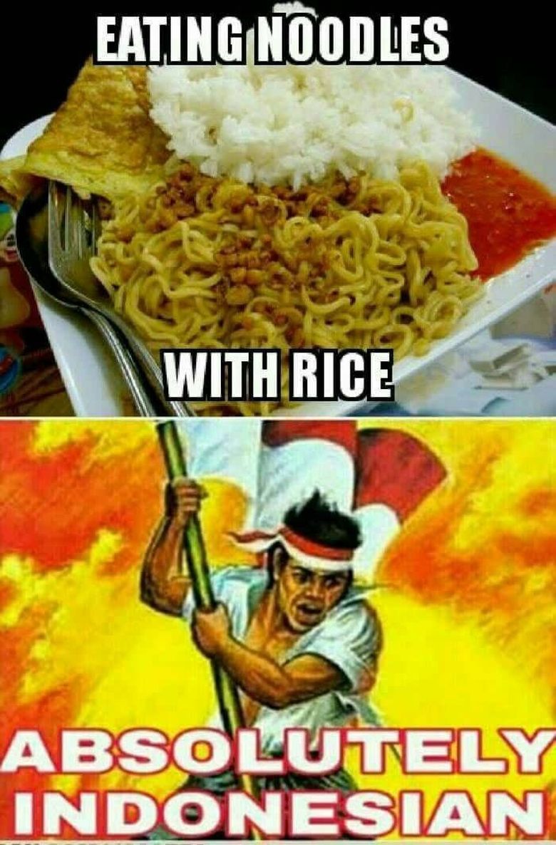 Ini 8 Meme Kocak Yang Gambarkan Orang Indonesia Susah Move On Dari Nasi Foto 5
