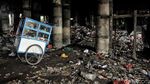 Potret Tumpukan Sampah di Kolong Tol Tanjung Priok