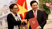 Pertemuan Retno dengan Wakil PM Vietnam untuk membahas sejumlah hal. 