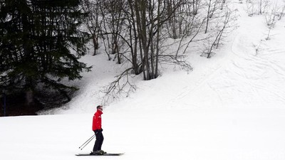 Foto: Belajar Main Ski Tak Pernah Seasyik Ini