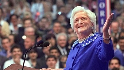 Potret Barbara Bush, Eks Ibu Negara AS yang Wafat di Usia 92 Tahun