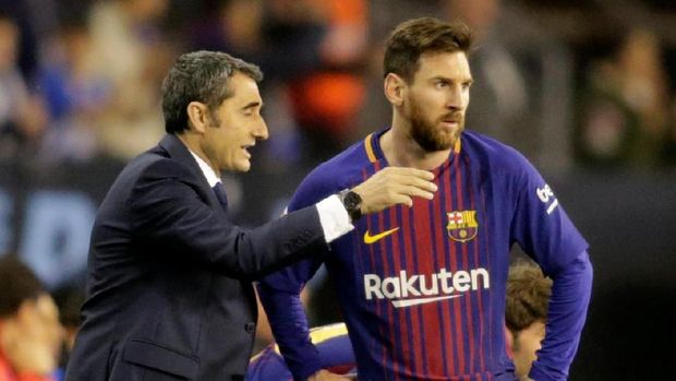 Barcelona tak menurunkan Lionel Messi sejak awal di laga lawan Celta Vigo.