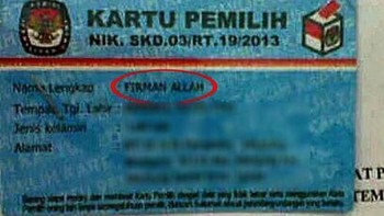 Mungkin yang punya nama ini, biar selalu ingat firman Allah. (Foto: Internet)
