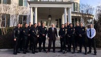 Motorcade Support Unit (MSU) bersama Wakil Presiden AS Mike Pence. Policemotorunits/Istimewa.