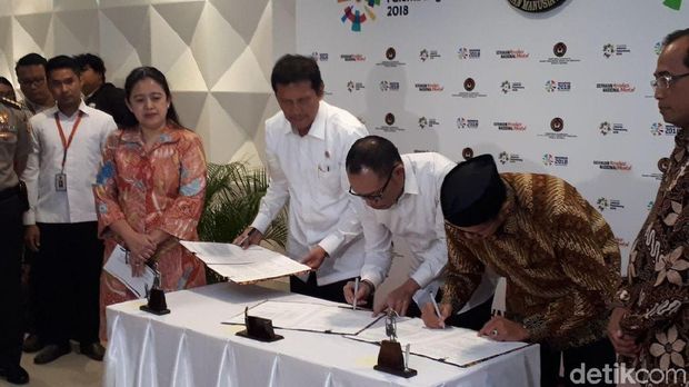 Tiga menteri  Kabinet Kerja teken SKB terkait penambahan cuti bersama Lebaran